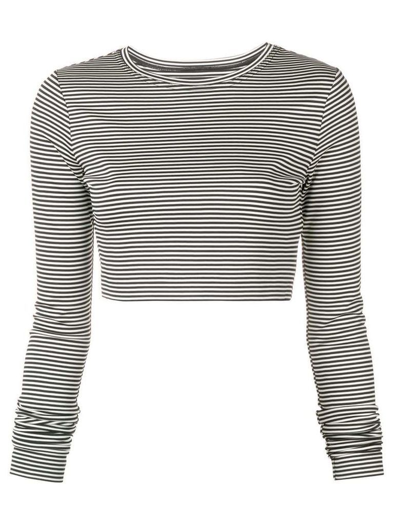Marc Jacobs striped crop top - Black