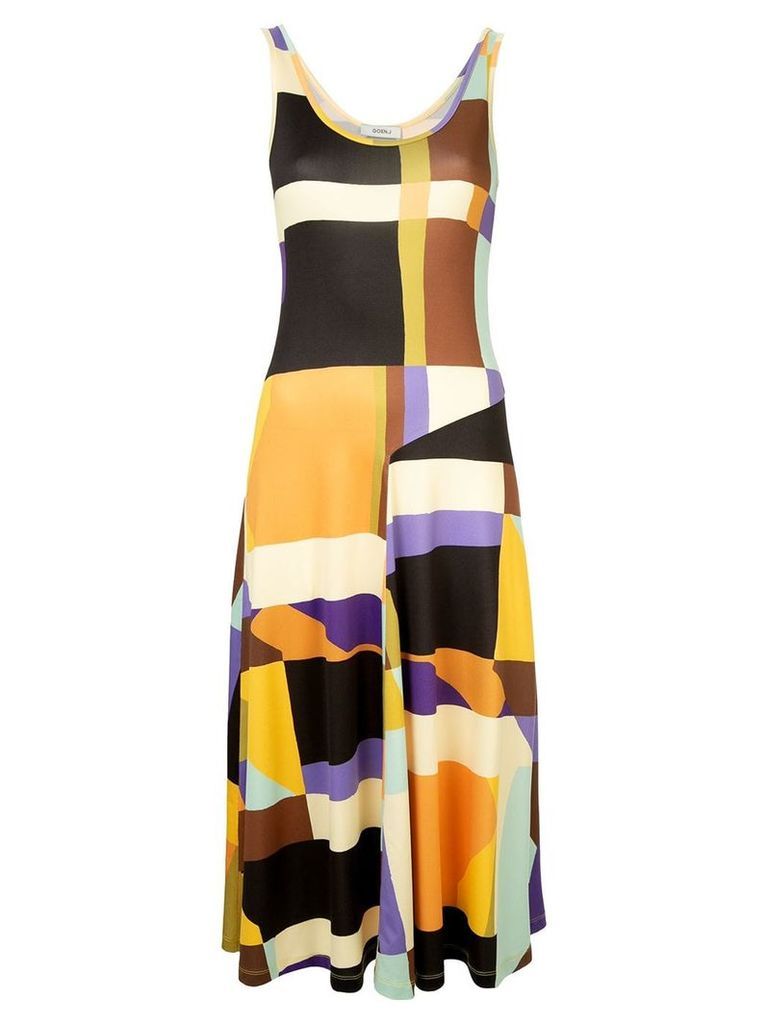 Goen.J geometric pattern dress - Multicolour