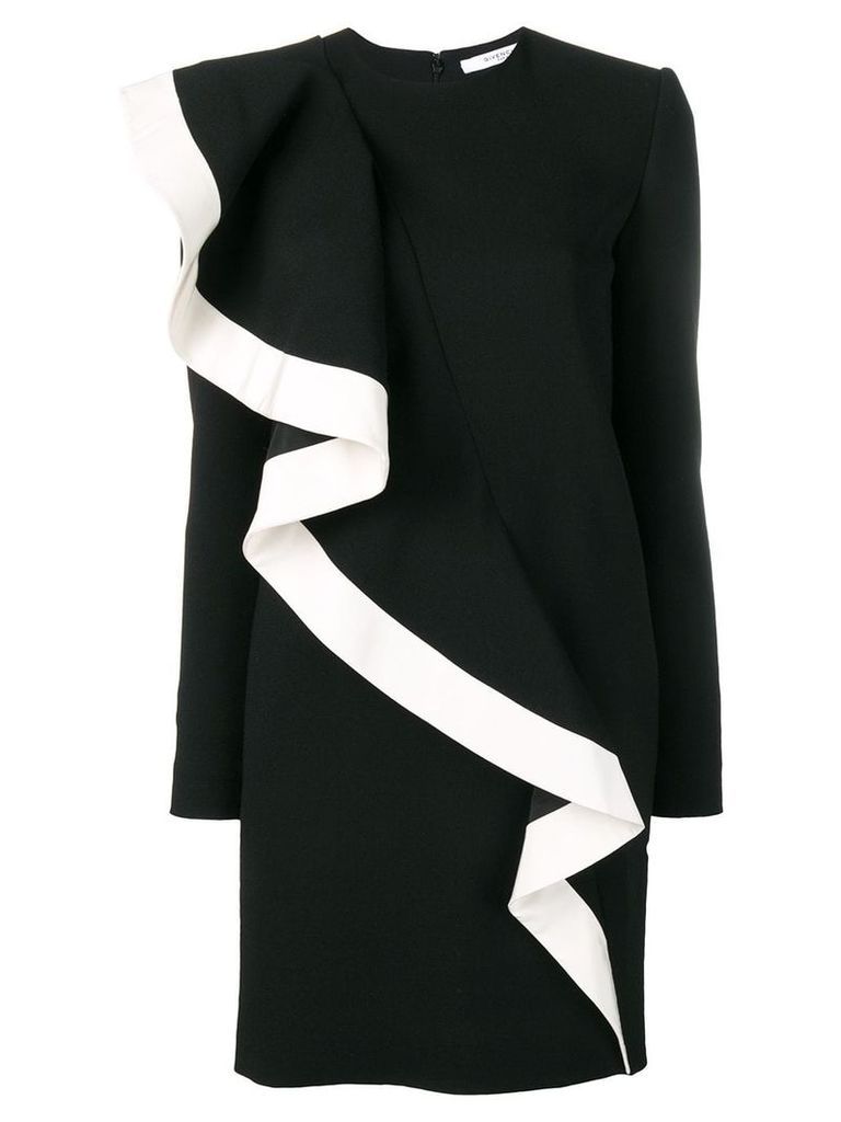 Givenchy ruffle detail dress - Black