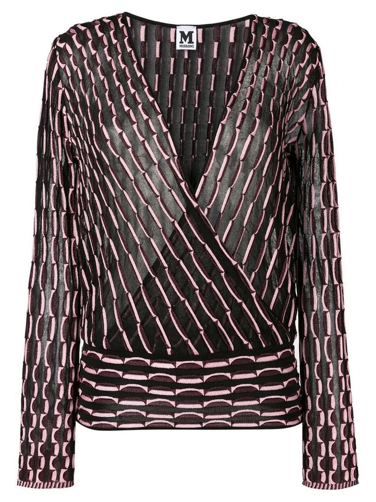 M Missoni patterned blouse - Black