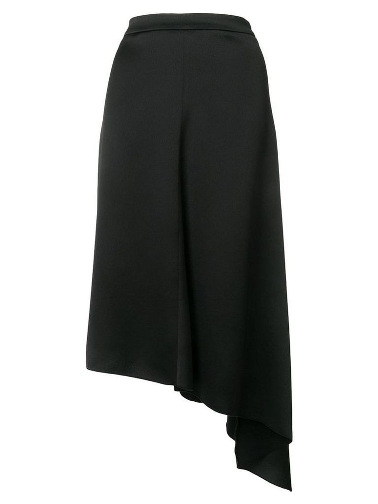 MSGM asymmetric A-line skirt - Black