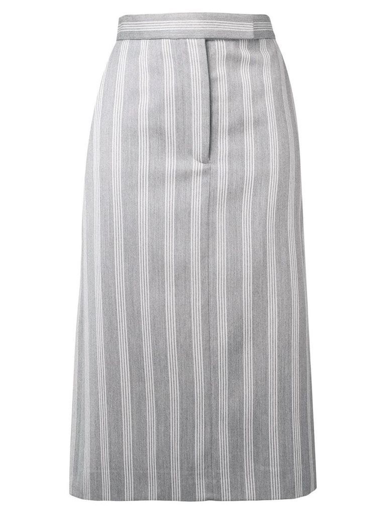 Thom Browne 4-Bar Repp Stripe Sack Skirt - Grey