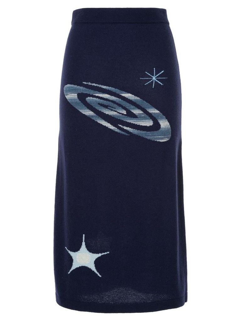 Onefifteen space knit skirt - Blue