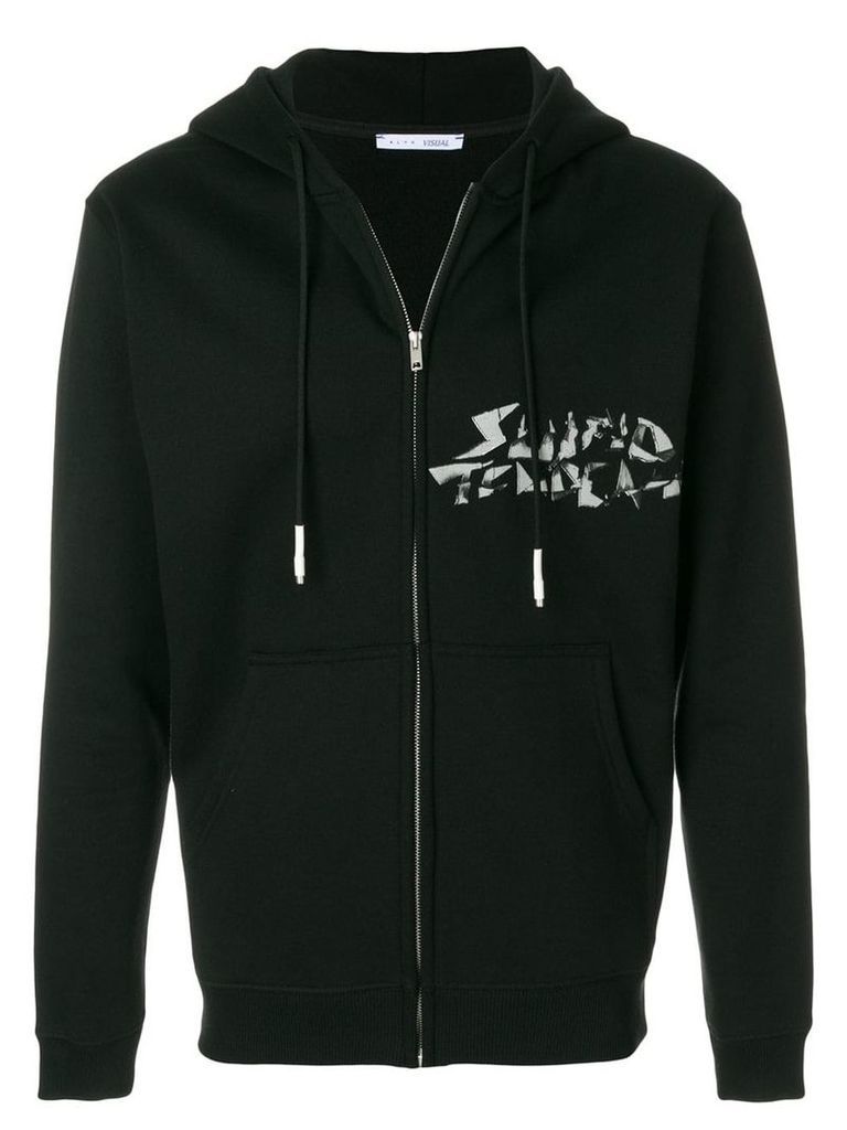 1017 ALYX 9SM printed zipped hoodie - Black