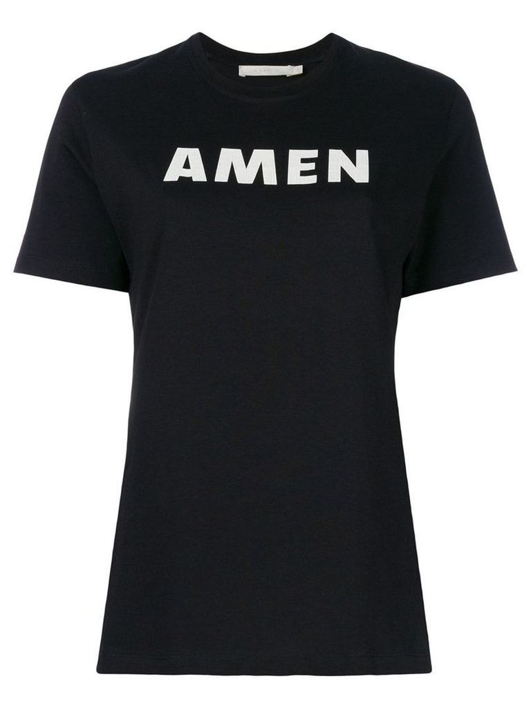 Amen logo print T-shirt - Black