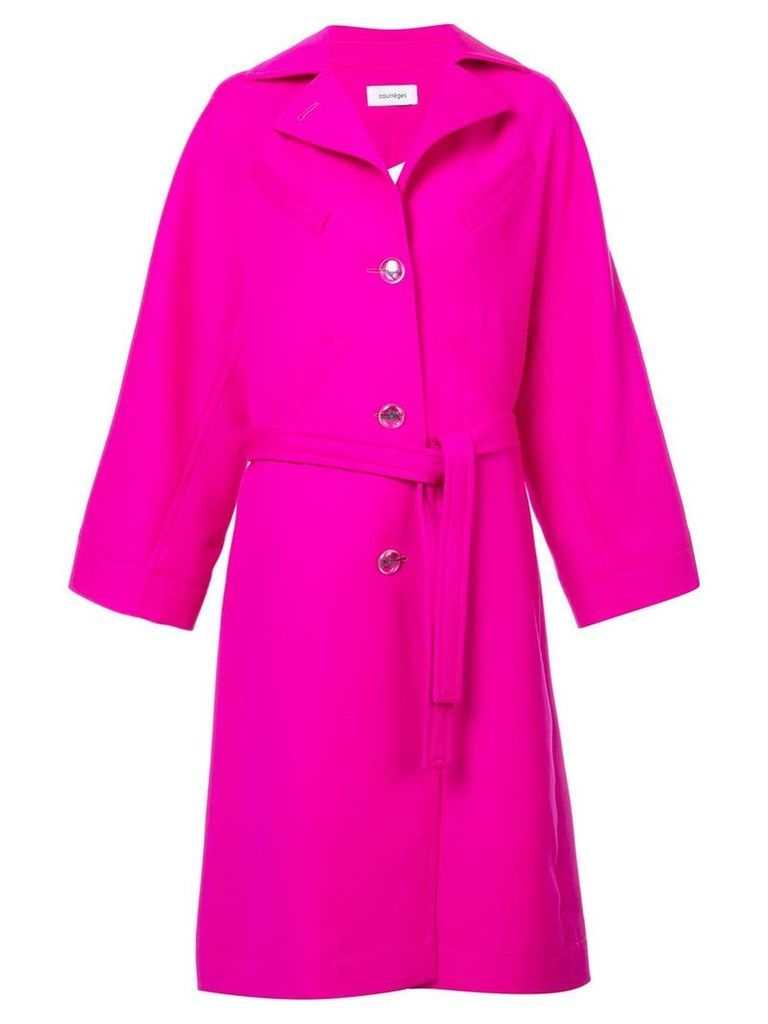 Courrèges oversized trench coat - Pink