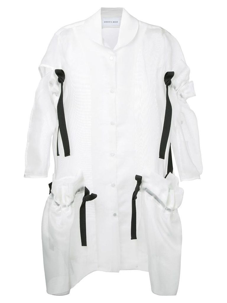 Roberts Wood crinoline summer coat - White