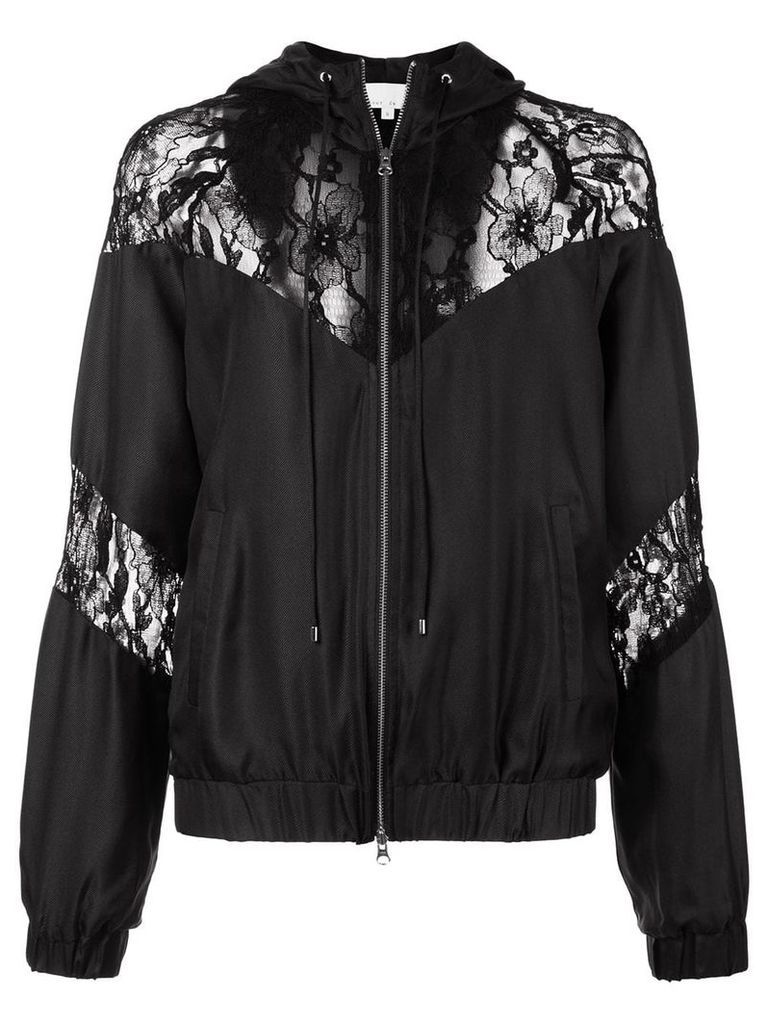 Fleur Du Mal lace detail track jacket - Black