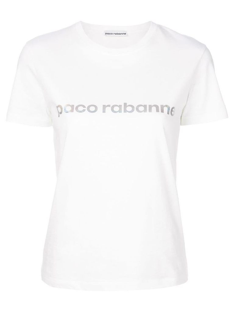 Paco Rabanne slogan front T-shirt - White