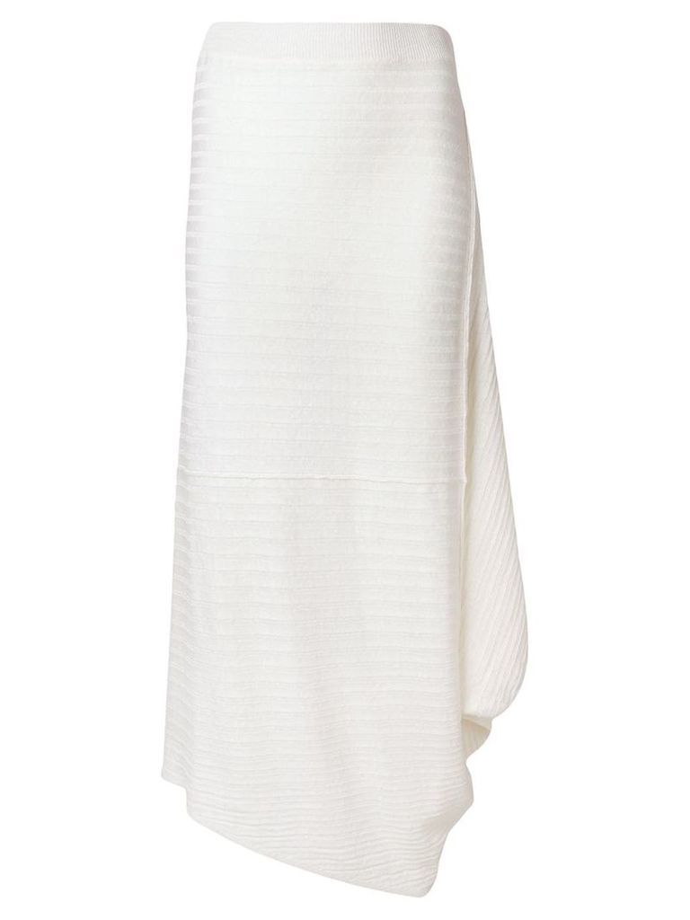 JW Anderson ribbed knitted skirt - White