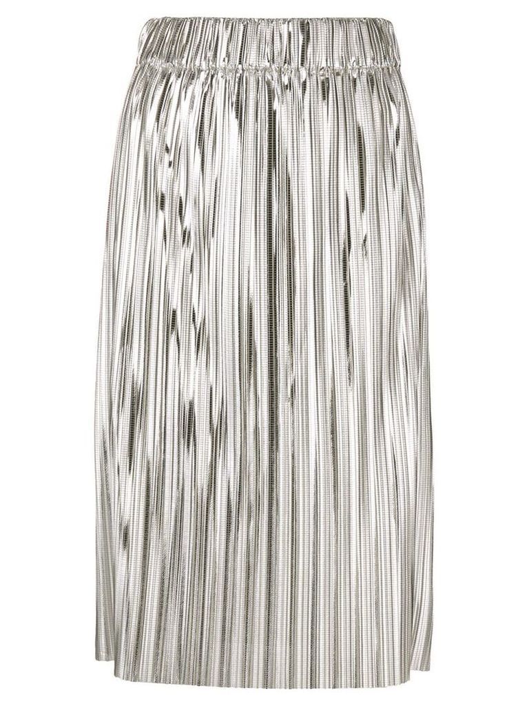 Isabel Marant Étoile pleated full skirt - Metallic