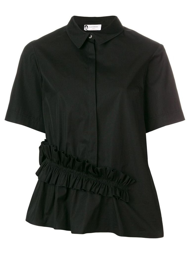Lanvin ruffle-trimmed shirt - Black
