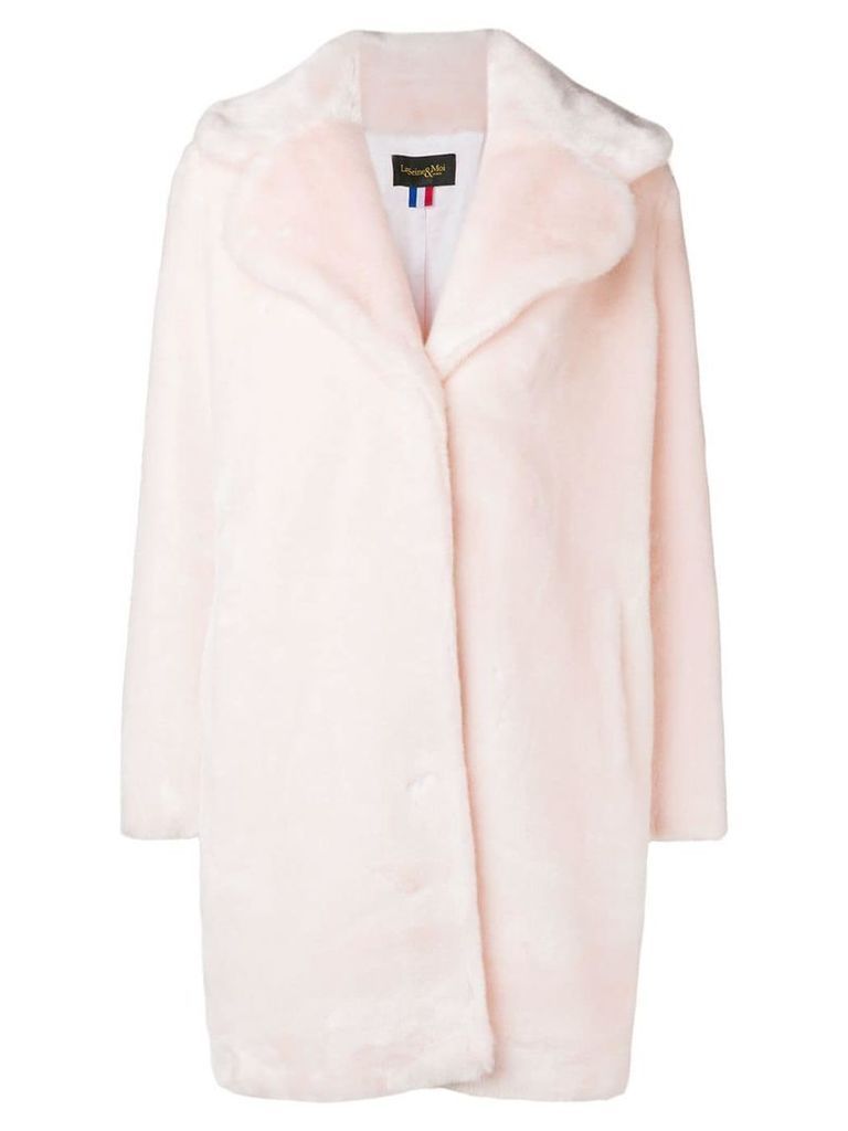 La Seine & Moi Louve faux fur coat - PINK