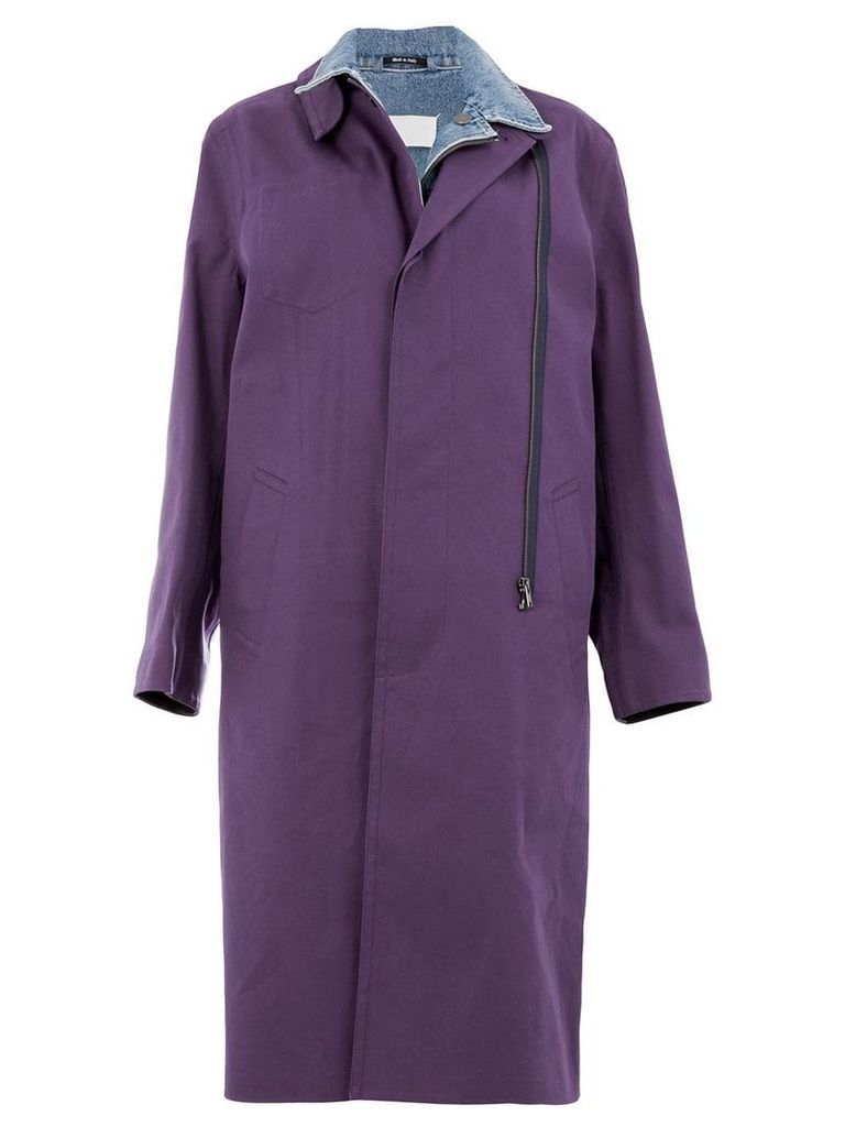 Maison Margiela loose fitted coat - Purple