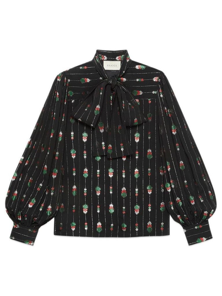 Gucci Viscose shirt with fil coupé - Black