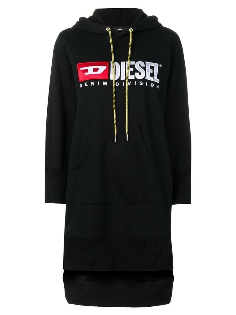 Diesel logo hoodie dress - Black