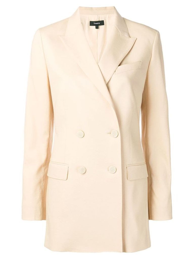 Theory double breasted blazer - NEUTRALS