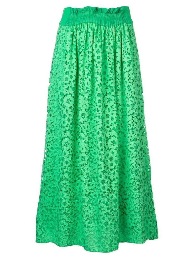 Tibi lace midi skirt - Green