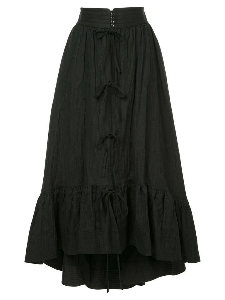 Irene wrinkled petty court skirt - Black
