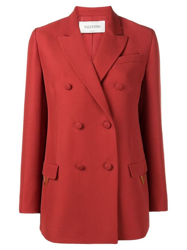 Valentino double breasted blazer - Red