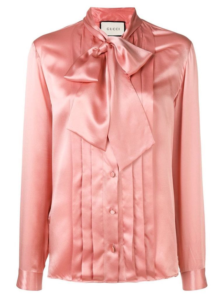 Gucci bow-tie collar shirt - Pink