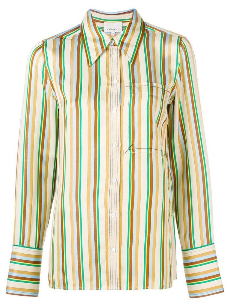 3.1 Phillip Lim stripe patterned shirt - NEUTRALS