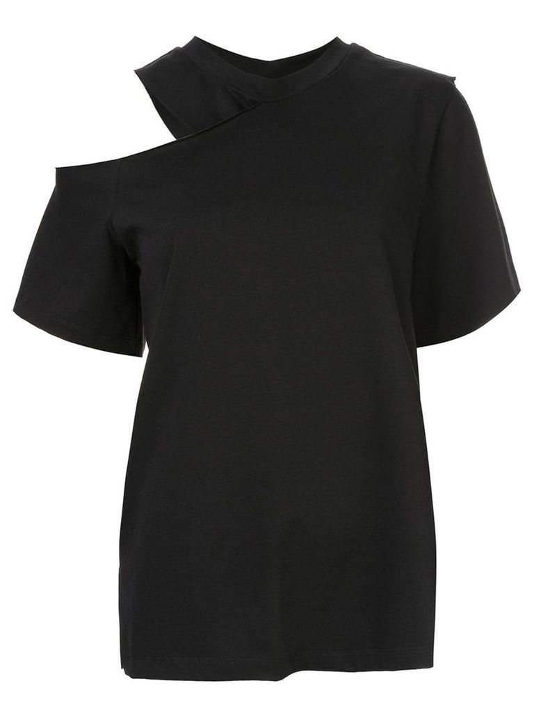 Goen.J cold shoulder T-shirt - Black