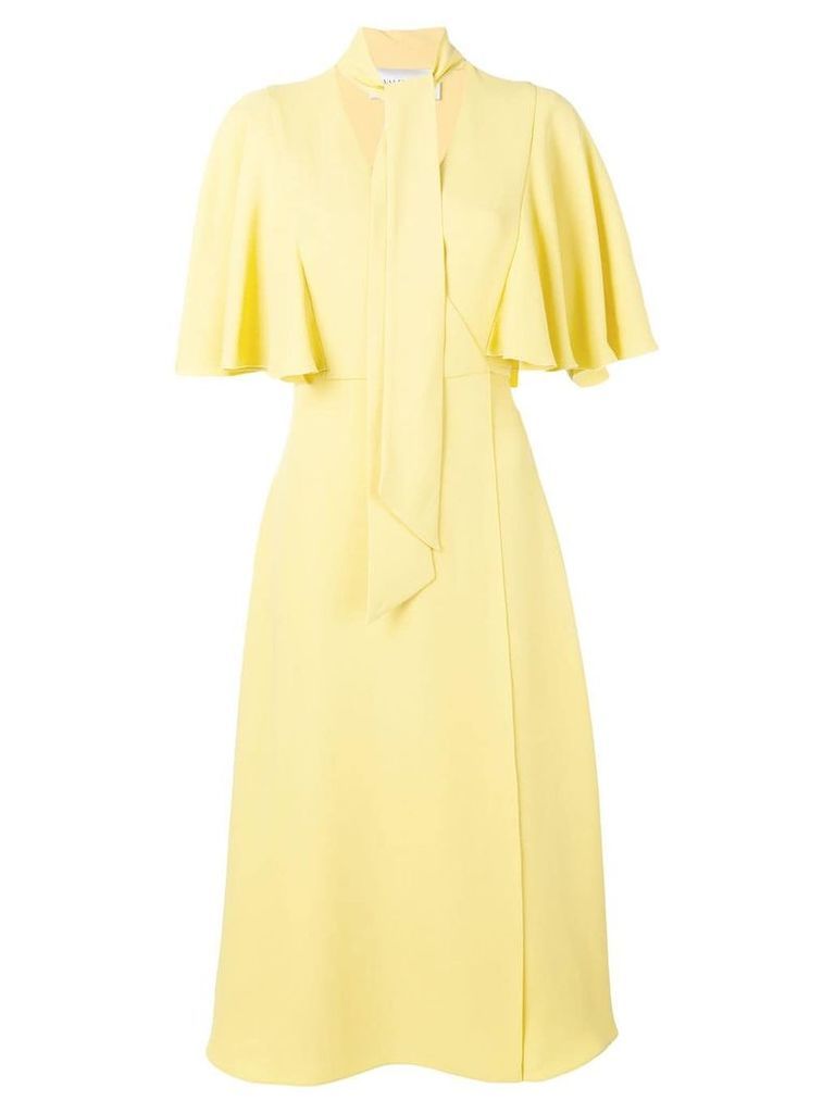 Valentino scarf neck dress - Yellow