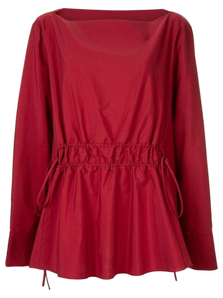 Marni boat neck blouse - Red