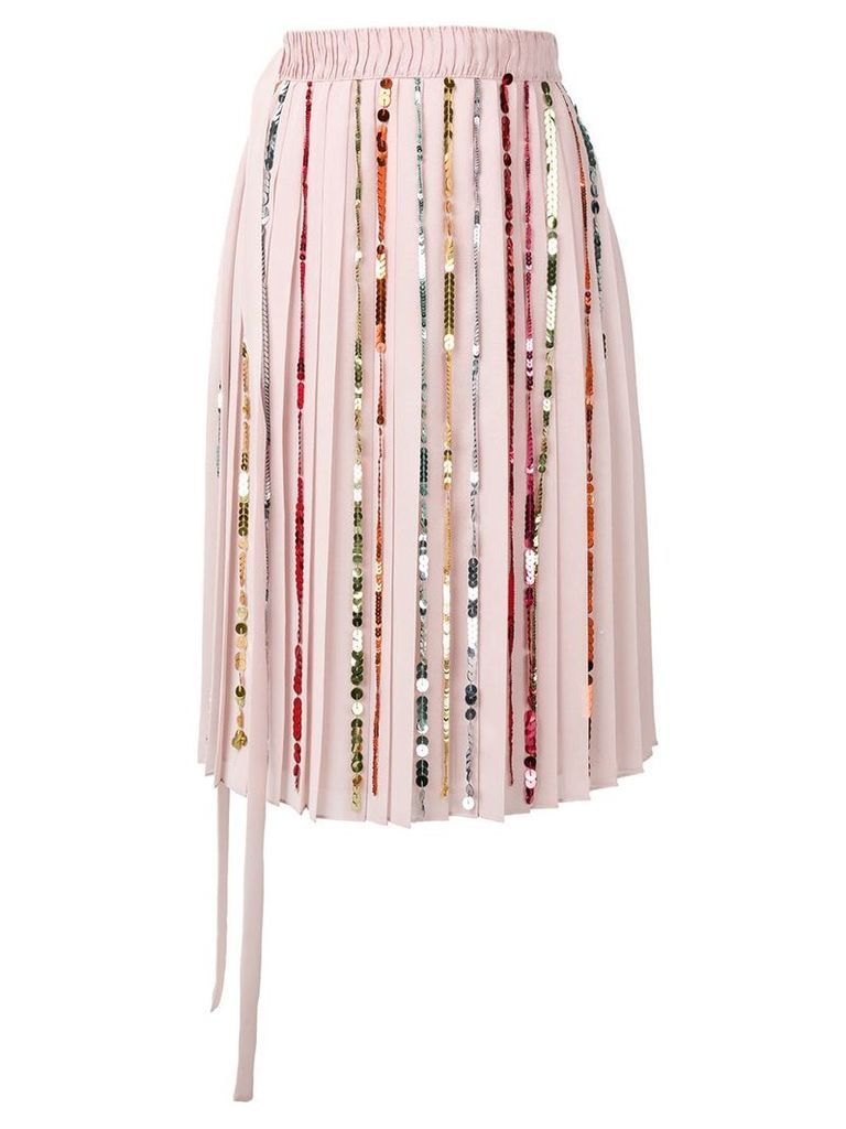 Marco De Vincenzo sequin embellished skirt - Pink