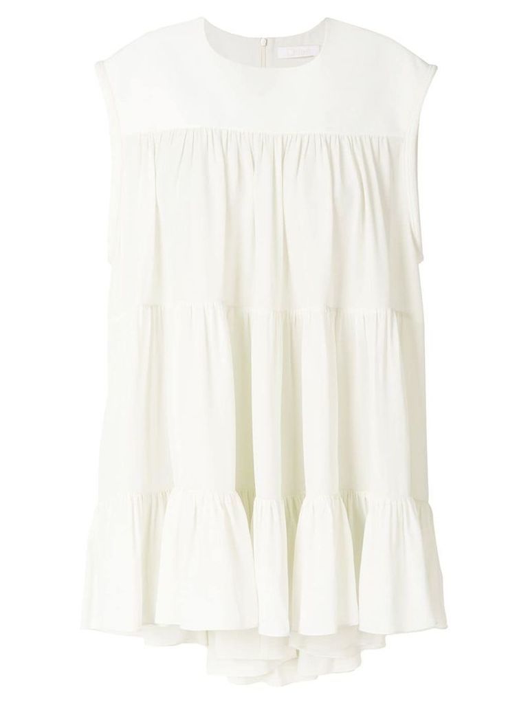 Chloé flared style dress - White