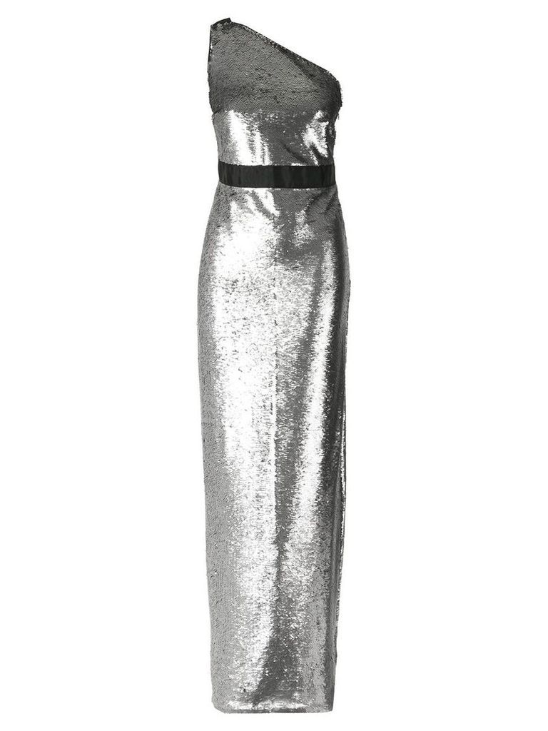 Tufi Duek sequin one shoulder gown - Metallic