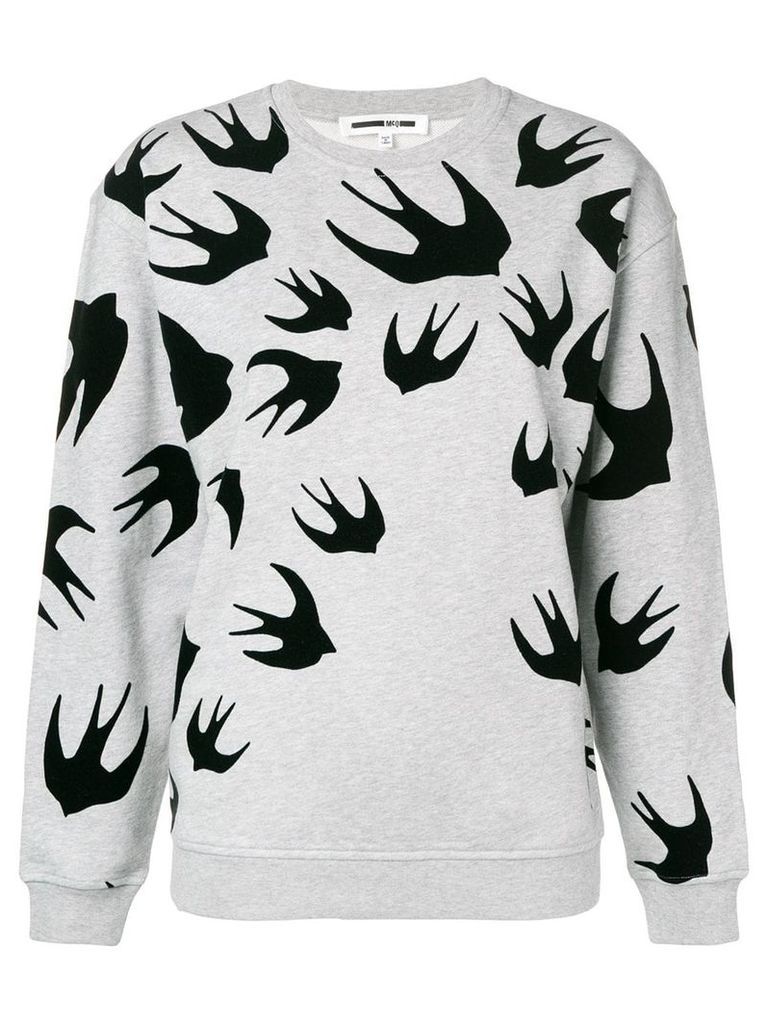 McQ Alexander McQueen Swallow print sweatshirt - Grey