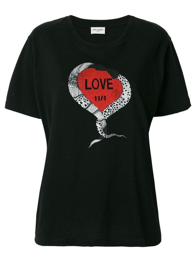 Saint Laurent Love 1974 T-shirt - Black