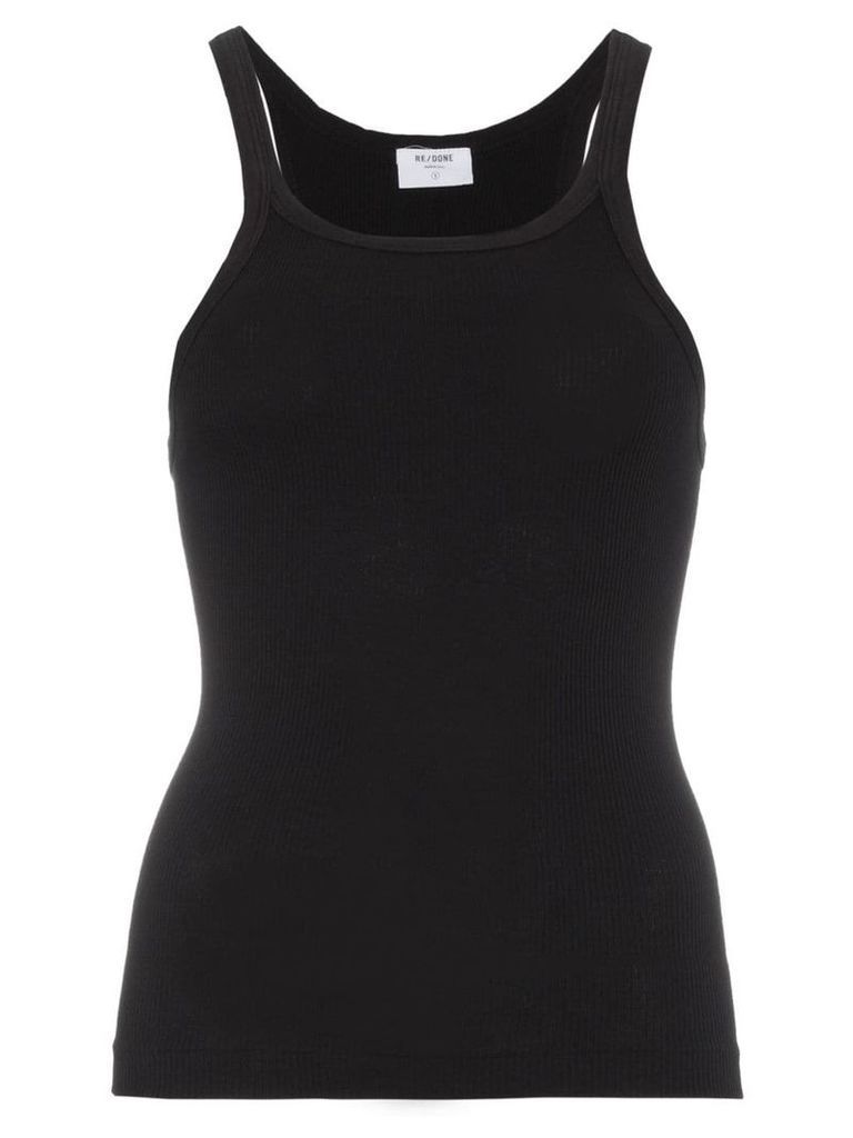 RE/DONE ribbed tank top - Black