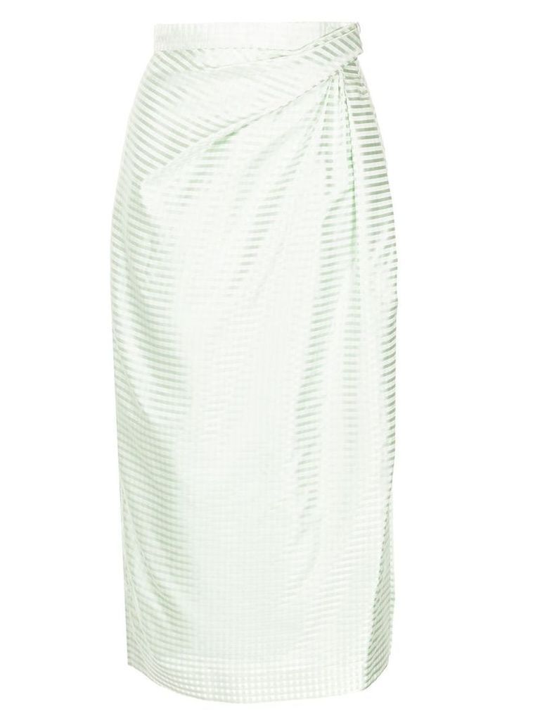 Carolina Herrera striped pencil skirt - Green