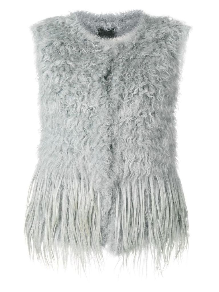 Drome short fur vest - Grey