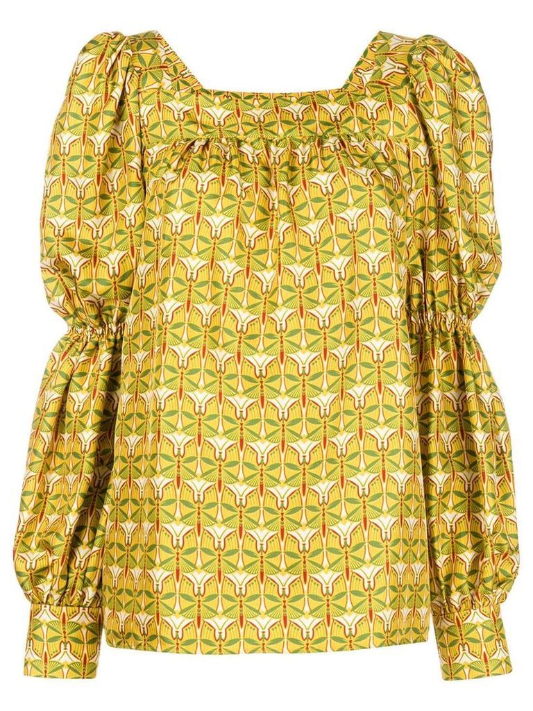 La Doublej peasant blouse - Yellow