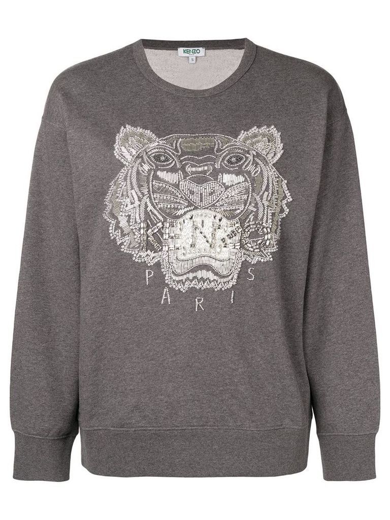 Kenzo embellished Tiger sweatshirt - Grey