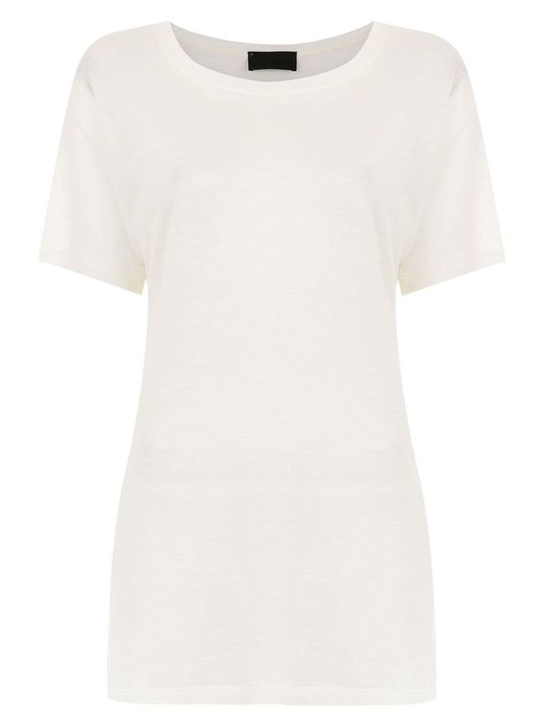 Andrea Bogosian linen t-shirt - White