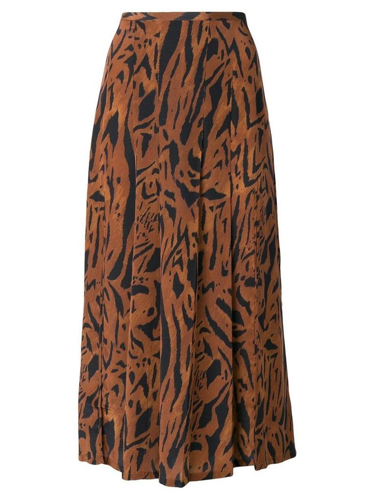 Rixo tiger print skirt - Brown