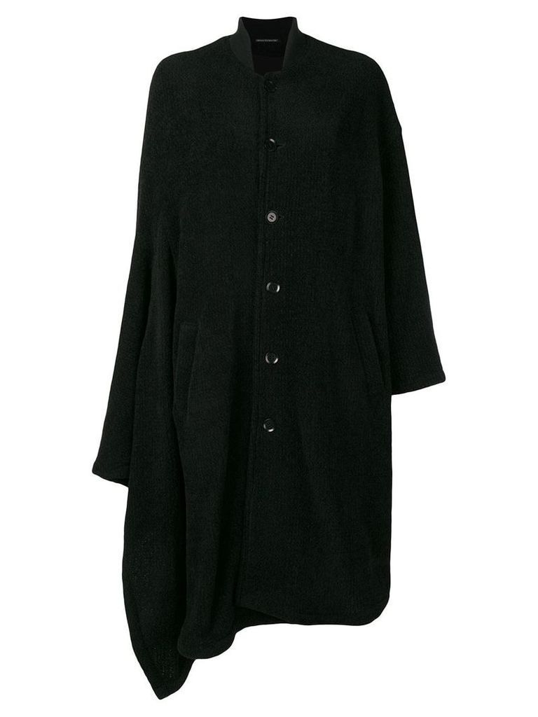 Yohji Yamamoto oversized cape coat - Black