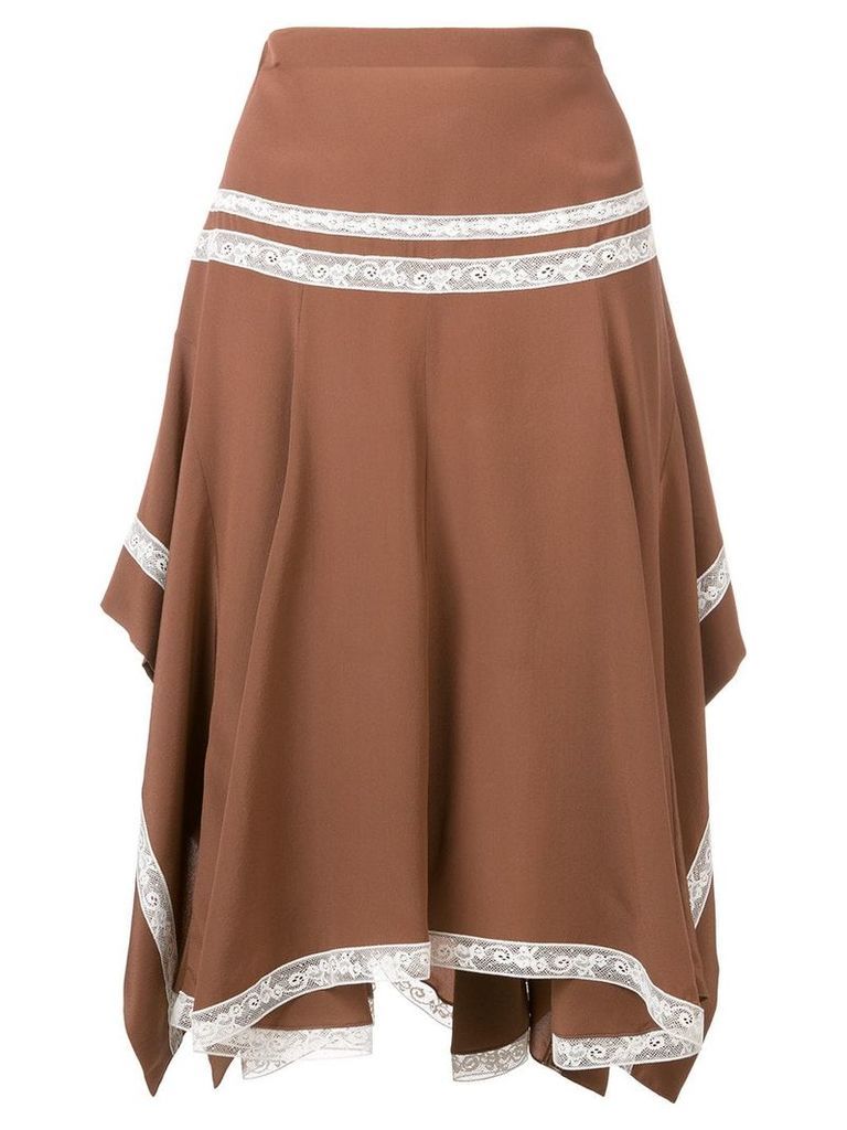 Chloé draped skirt - Brown