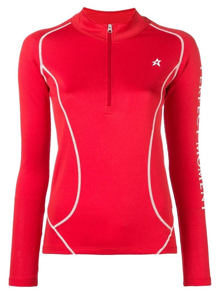 Perfect Moment Thermal half-zip jumper - Red