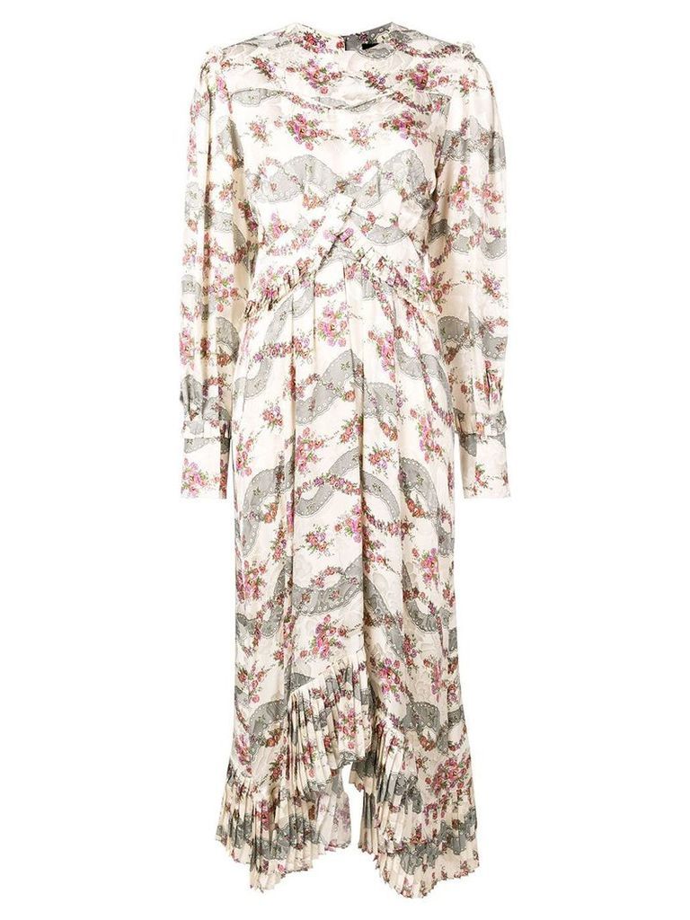 Isabel Marant floral print long dress - NEUTRALS