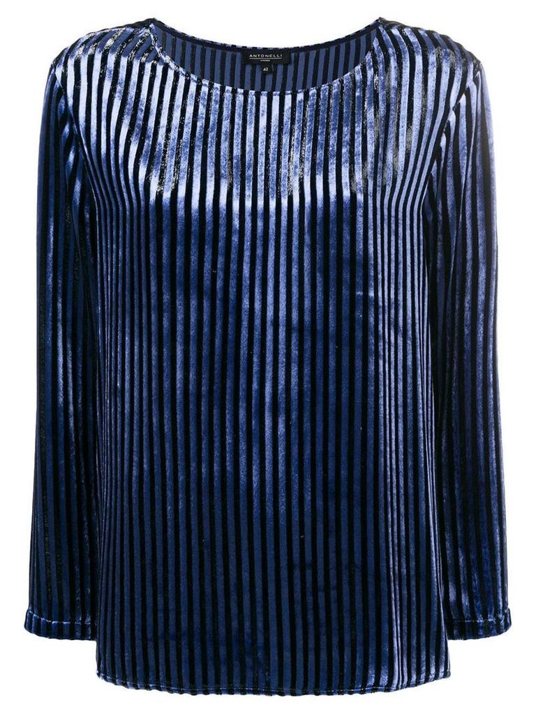 Antonelli striped blouse - Blue