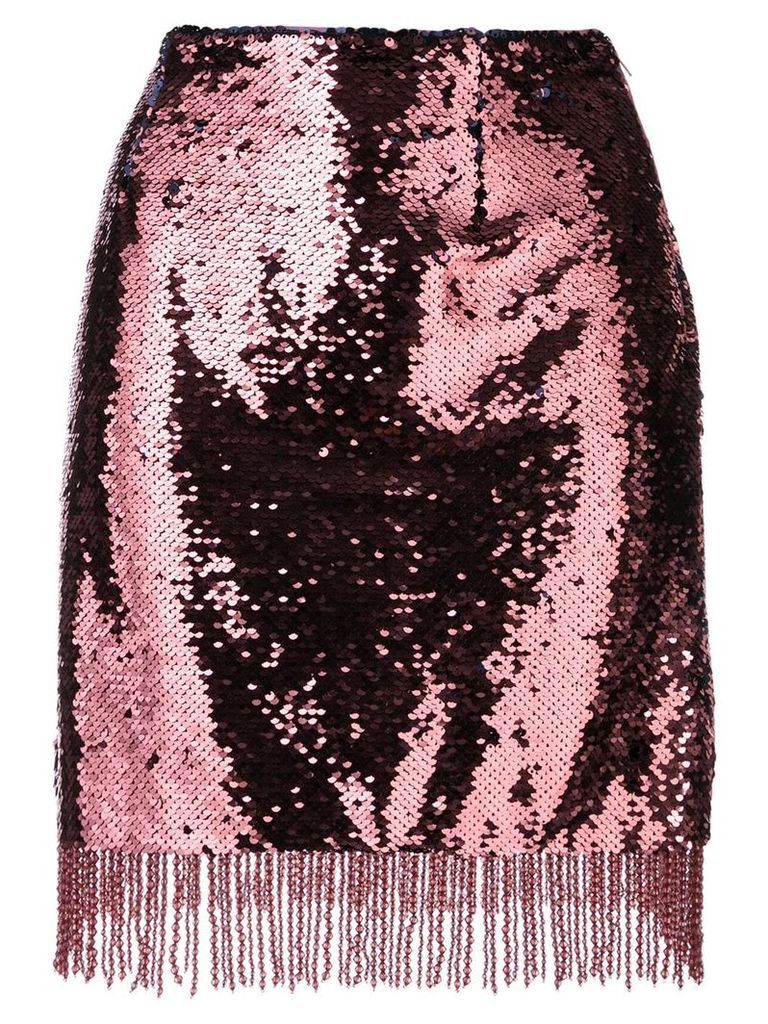 Vivetta scaly sequin short skirt - PINK