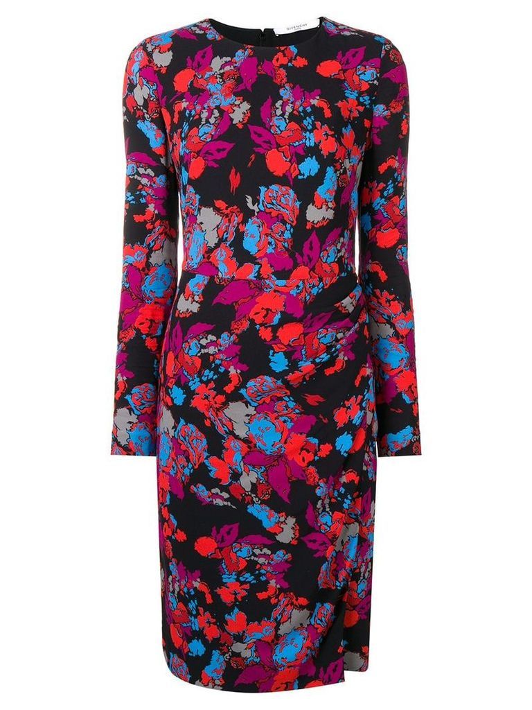 Givenchy graphic floral print dress - Black