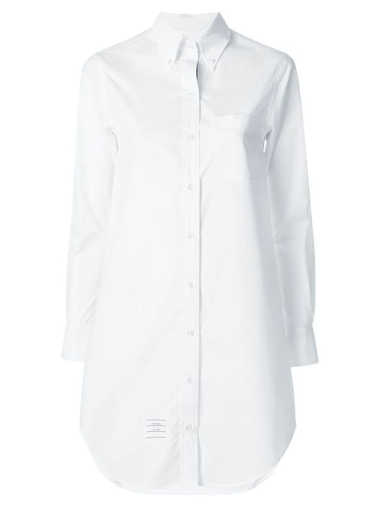Thom Browne elongated button-down shirt - White