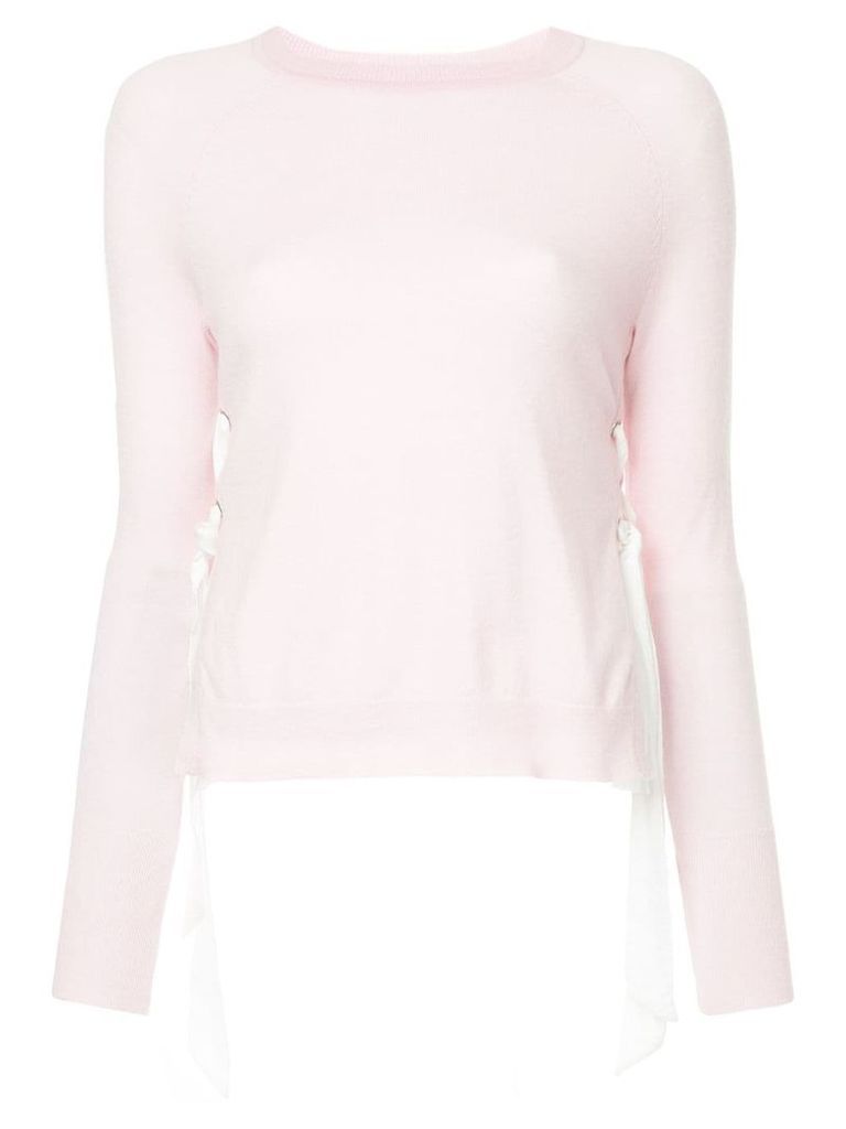 Onefifteen side lace-up jumper - PINK